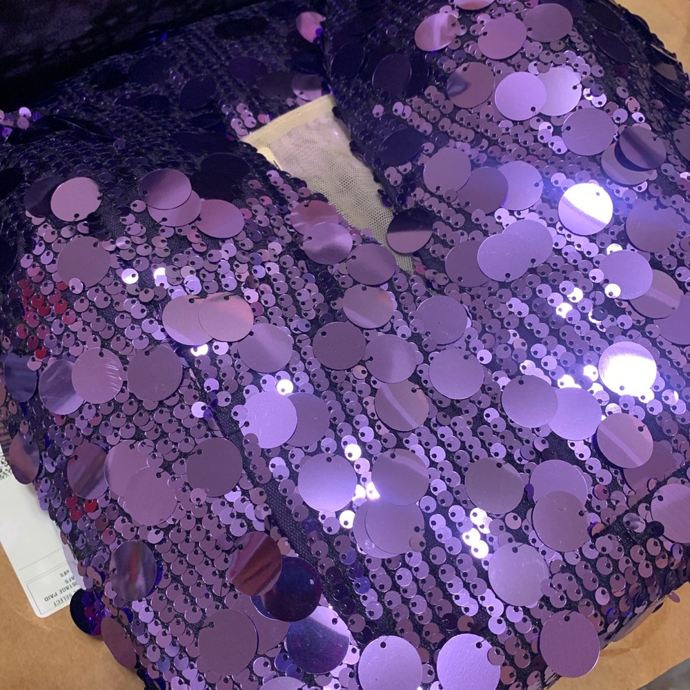 Purple Sequin Dress